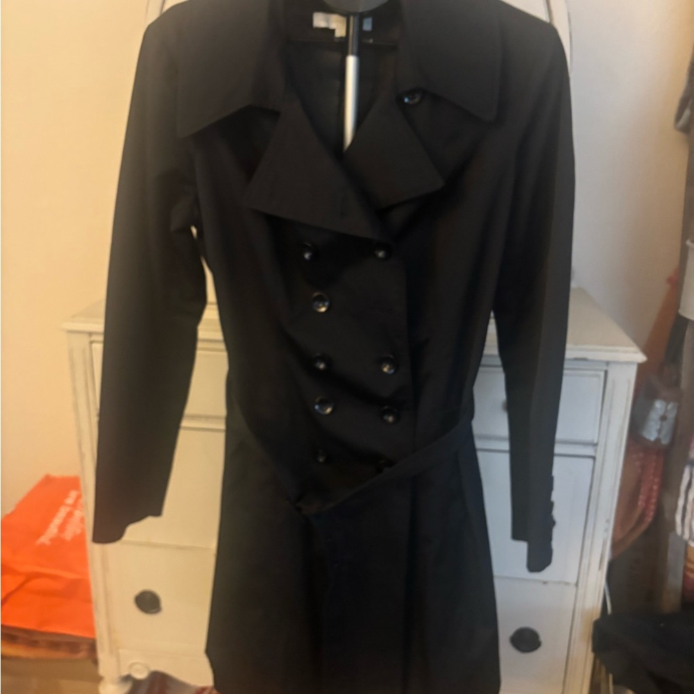 New York & Company Black Trench Coat